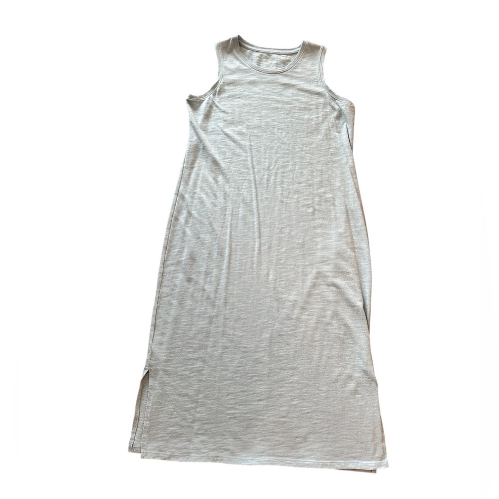 Medium sea green blue Sonoma midi dress house t shirt sleeveless beach vaca - Picture 3 of 6